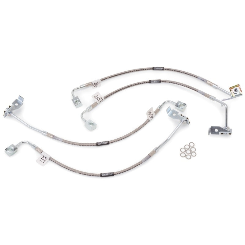 Russell Performance 07-08 Jeep Wrangler JK Stock Height to 1in Lift Brake Line Kit 694860 694860 Photo - Unmounted
