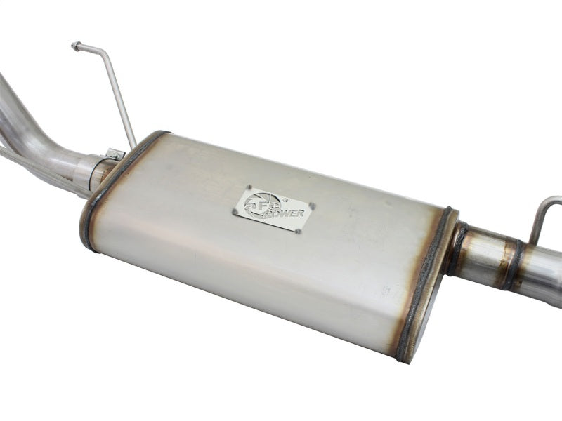 aFe MACH Force-Xp 2-1/2in Stainless Steel Cat-Back Exhaust System w/Black 49-46024-B Photo - Unmounted