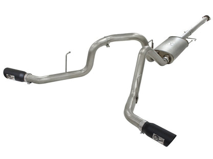 aFe Cat-Back Stainless Steel Dual Exit Exhaust System -  Ford F-150 11-14 49-43056-B Photo - Primary