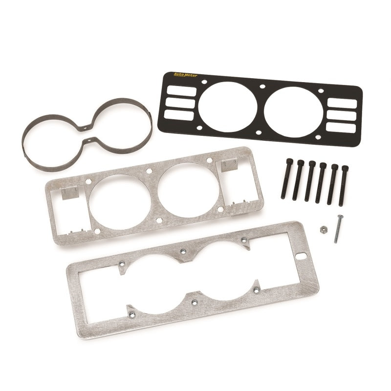 Autometer Gauge Cage W/Vents, Dual, 2-5/8", Black, Mustang 87-93 Fox 50101 Photo - Primary