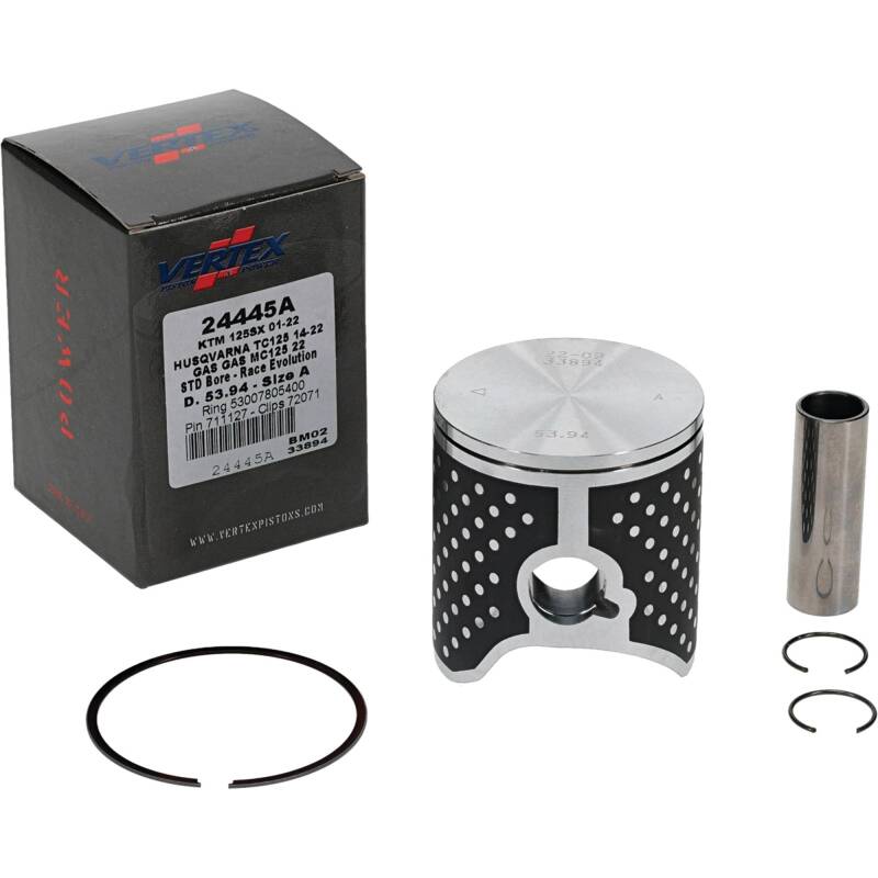 Vertex Pistons Vertex Piston 01-24 KTM 125 SX 125cc Cast Race Evolution Piston Kit 24445A 24445A Photo - Primary