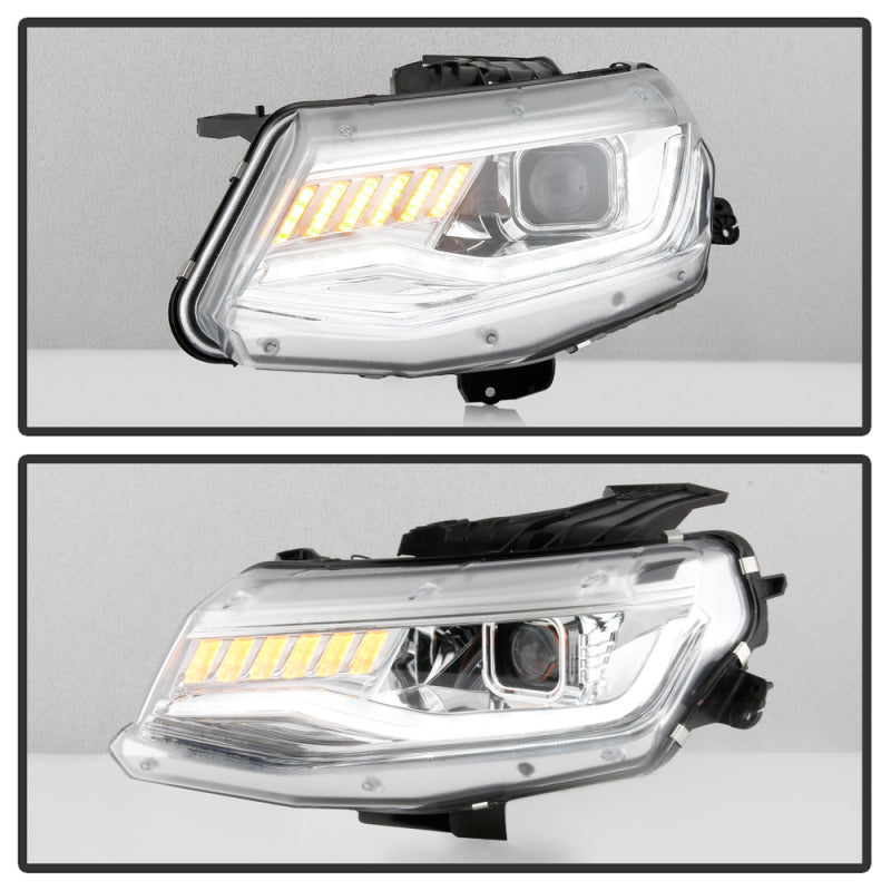 Spyder Chevy Camaro 16-18 Halogen Model Projector Headlights Chrome PRO-YD-CCAM16HALSI-SEQ-C 5087348 5087348 User 5