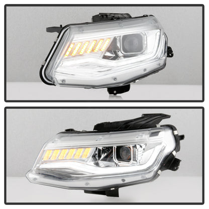 Spyder Chevy Camaro 16-18 Halogen Model Projector Headlights Chrome PRO-YD-CCAM16HALSI-SEQ-C 5087348 5087348 User 5