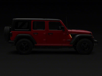 Raxiom 18-23 Jeep Wrangler JL LED Fender Vent Lighting w/ DRL and Turn Signal J177414 J177414 Photo - Close Up