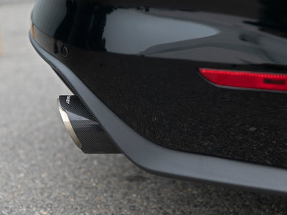 aFe MACH Force Xp SS Axle Back Exhaust System w/ Carbon Fiber Tips 15-17 Ford Mustang GT V8-5.0L 49-43105-C 49-43105-C Photo - Mounted