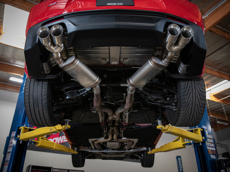 aFe POWER MACH Force-Xp 3in Axle-Back Exhaust 16-20 Chevrolet Camaro SS V8 6.2L w/Mufflers - Black 49-44119-B 49-44119-B Photo - Mounted