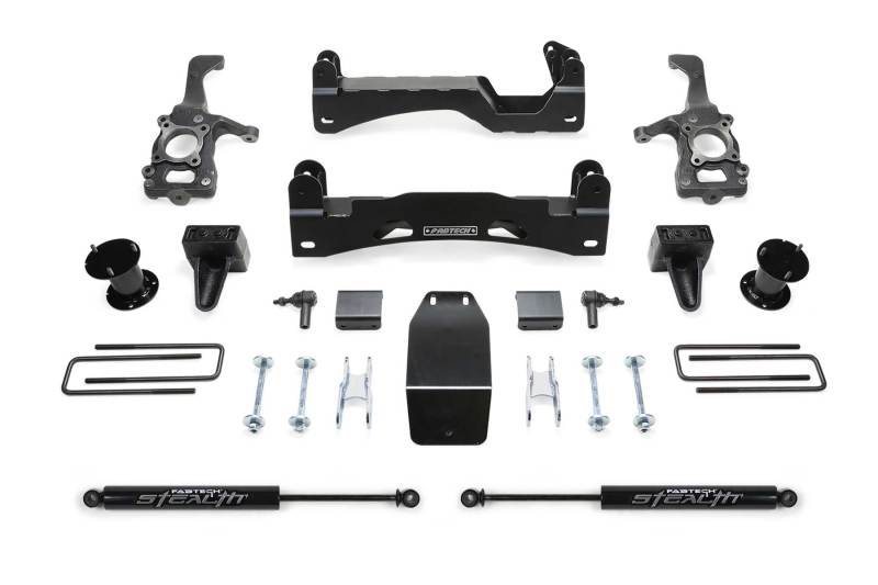 Fabtech 6? Basic System w/ Front Stock Coilover Spacers & Rear Stealth Shocks K2194M Photo - Primary