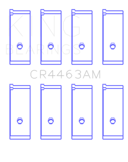 King Engine Bearings Honda Civic 1438Cc (Size +0.50mm) Connecting Rod Bearing Set CR4463AM0.5 CR4463AM0.5 Photo - Primary