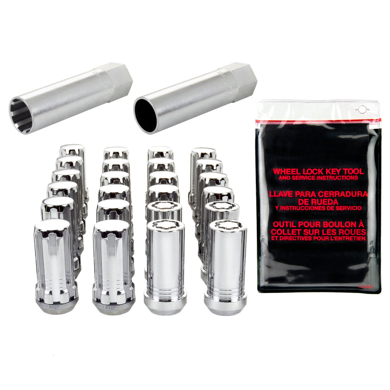 McGard SplineDrive Tuner 6 Lug Install Kit w/Locks & Tool (Cone) M14X1.5 / 1in. Hex - Chrome 65610 65610 Photo - out of package