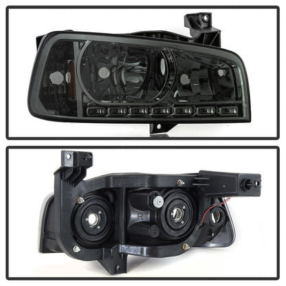 SPYDER Xtune Dodge Charger 06-10 1Pc LED Crystal Headlights Smoke HD-ON-DCH05-1PC-LED-SM 5017642 5017642 Photo - Unmounted