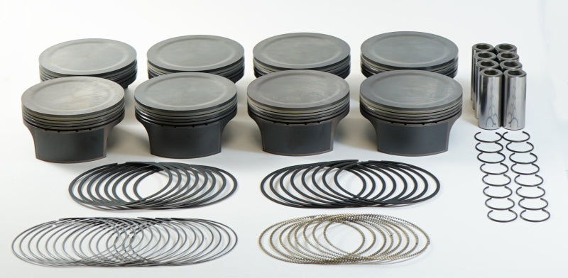Mahle MS Piston Set GM LSA/LS3/LS9 4.070in Bore 3.622stk 6.125in Rod .927 Pin -4.5cc 10 CR Set of 8 197813870 197813870 Photo - Primary