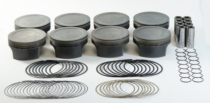 Mahle MS Piston Set GM LSA/LS3/LS9 4.070in Bore 3.622stk 6.125in Rod .927 Pin -4.5cc 10 CR Set of 8 197813870 197813870 Photo - Primary