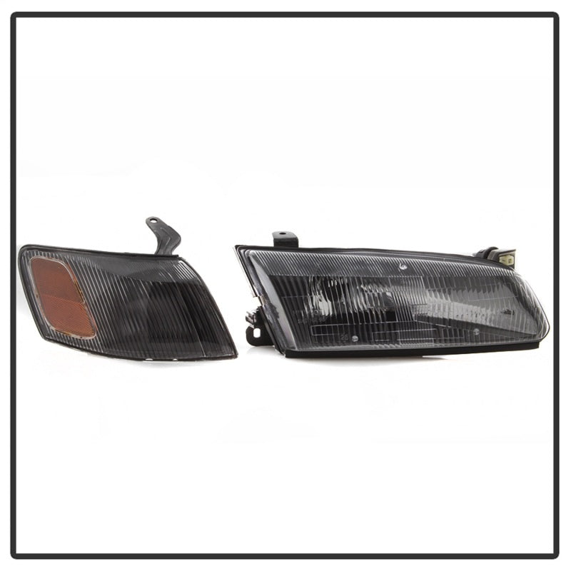 SPYDER xTune 97-99 Toyota Camry 4pc OEM Style Headlights w/Corner Lights - Black (HD-JH-TCAM97-SET-BK) 9042836 9042836 Photo - Unmounted