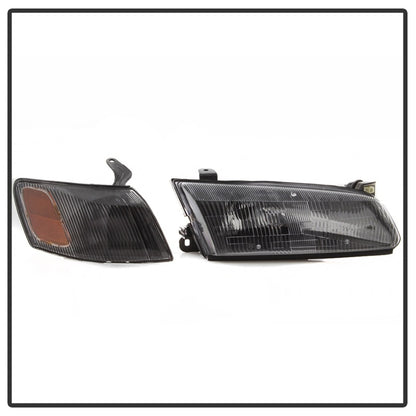 SPYDER xTune 97-99 Toyota Camry 4pc OEM Style Headlights w/Corner Lights - Black (HD-JH-TCAM97-SET-BK) 9042836 9042836 Photo - Unmounted