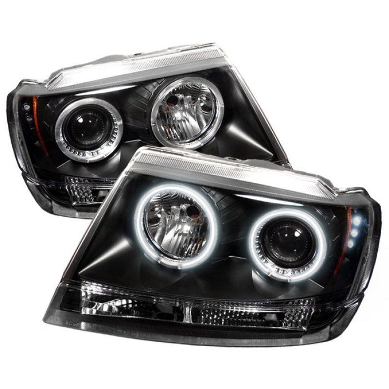 Spyder Jeep Grand Cherokee 99-04 Projector Headlights CCFL Halo LED Blk - PRO-YD-JGC99-CCFL-BK 5011121 5011121 Photo - Primary