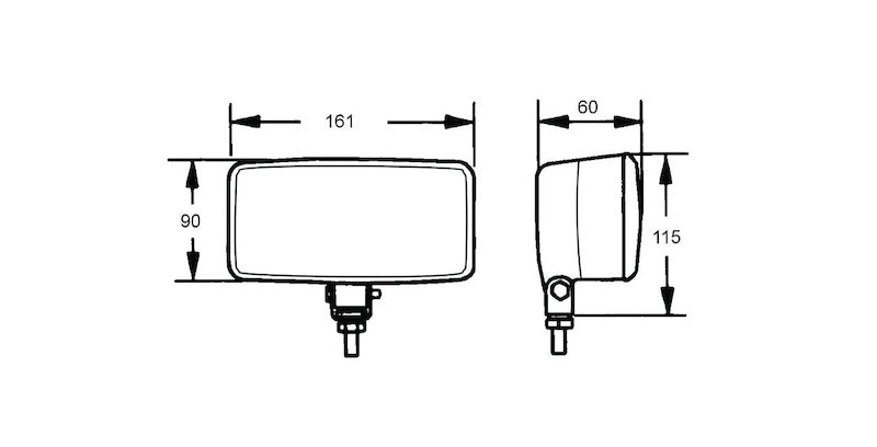 Hella Headlamp ZFH 0/180GR SW MK MGS12 GN 1FB 005860691 005860691 Technical Drawing