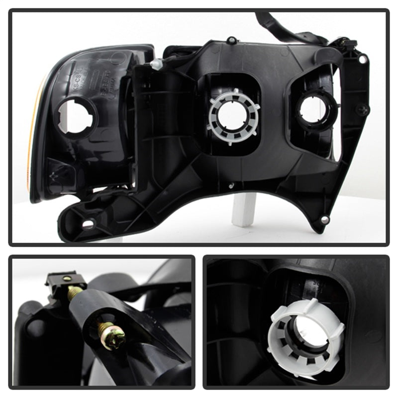 SPYDER Xtune Dodge Ram Sport Model Only 1999-2002 OEM Headlights Chrome HD-JH-DR99-SP-C 9032165 9032165 Photo - Unmounted