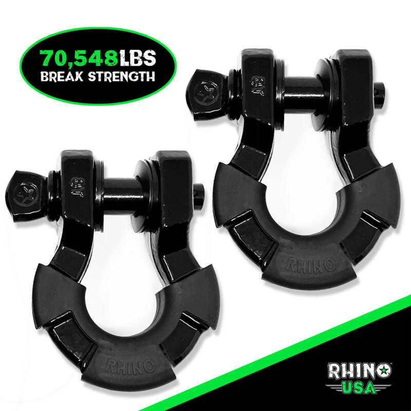 Rhino USA 8T Super Shackle 2-Pack (Black) SUPERSHACK-BLK SUPERSHACK-BLK User 2