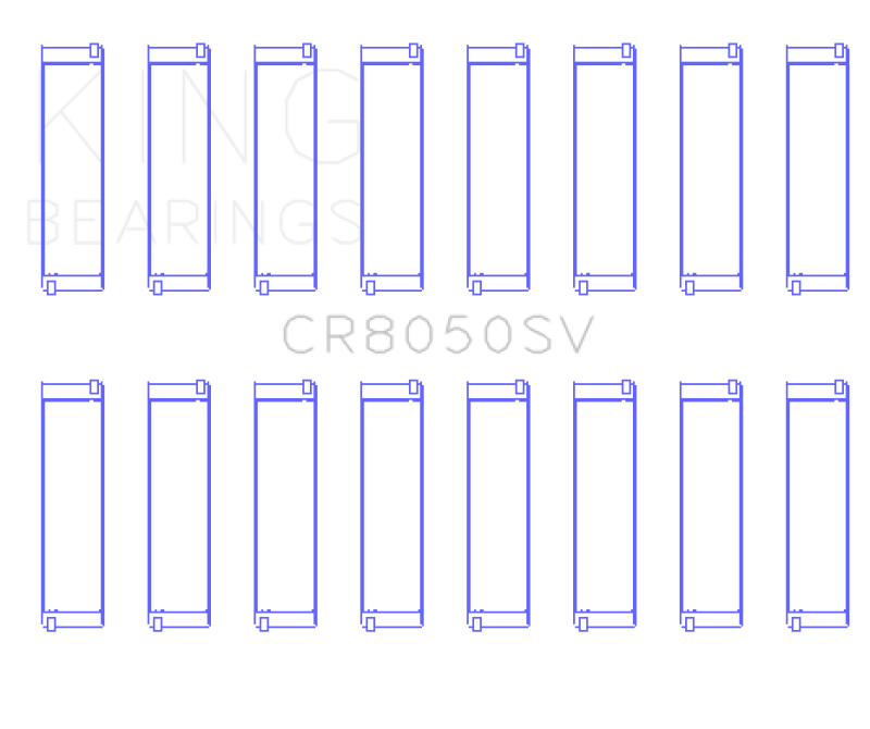 King Engine Bearings King 11+ BMW S63/S63N/N63/N63N (Size +.5) Rod Bearing Set CR8050SV0.5 CR8050SV0.5 Photo - Primary