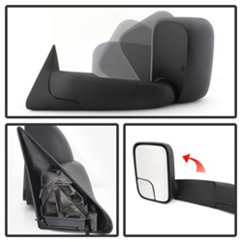 SPYDER Xtune Dodge Ram 94-01 Manual Extendable Manual Adjust Mirror Left MIR-DRAM94-MA-L 9925054 9925054 Photo - Unmounted