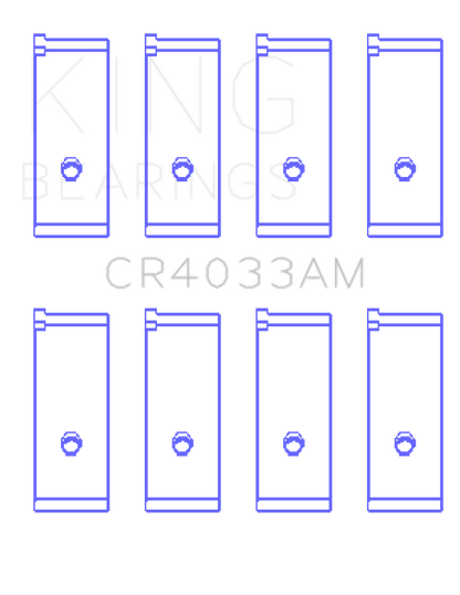 King Engine Bearings King Acura SOHC 16 Valve / Honda SOHC 16 Valve/DOHC 16 Valve (Size +0.25) Rod Bearing Set CR4033AM0.25 CR4033AM0.25 Photo - Primary