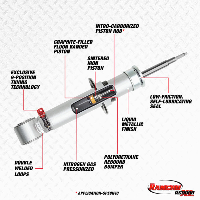 Rancho RHO RS9000XL Struts Suspension Shocks and Struts main image