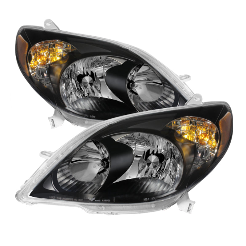 SPYDER Xtune Toyota Matrix 03-08 Crystal Headlights Black HD-JH-TM03-AM-BK 9023712 9023712 Photo - Primary