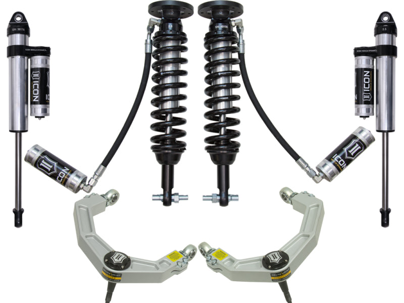 ICON 2015+ Ford F-150 2WD 1.75-3in Stage 4 Suspension System w/Billet Uca K93094 K93094 Photo - Primary
