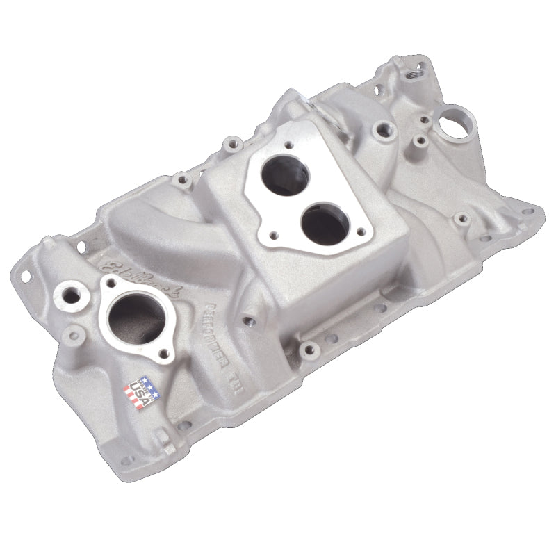 Edelbrock Perf T B I Manifold w/ Egr 3704 3704 Photo - out of package