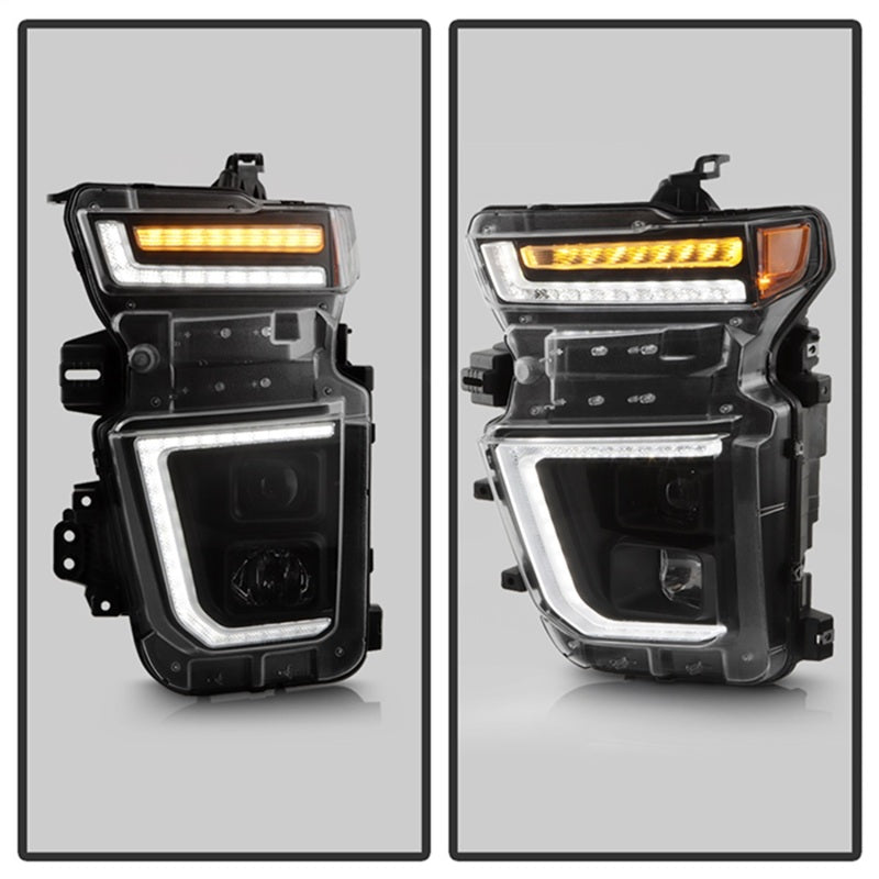 SPYDER 20-23 Chevy Silverado 2500/3500 Proj Headlights - LED DRL - Black PRO-YD-CSHD20SI-SEQ-BK 5088796 5088796 Photo - Unmounted
