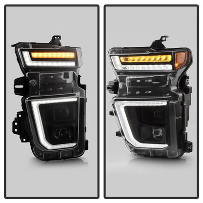 SPYDER 20-23 Chevy Silverado 2500/3500 Proj Headlights - LED DRL - Black PRO-YD-CSHD20SI-SEQ-BK 5088796 5088796 Photo - Unmounted