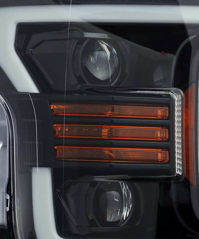 AlphaRex 18-19 Ford F-150 PRO-Series Proj Headlights Plank Style Gloss Blk w/Activ Light/Seq Signal 880188 880188 User 3