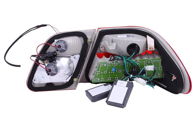 Anzo 1996-2002 Mercedes Benz E Class W210 LED Tail lights Red/Clear 321114 Photo - Unmounted
