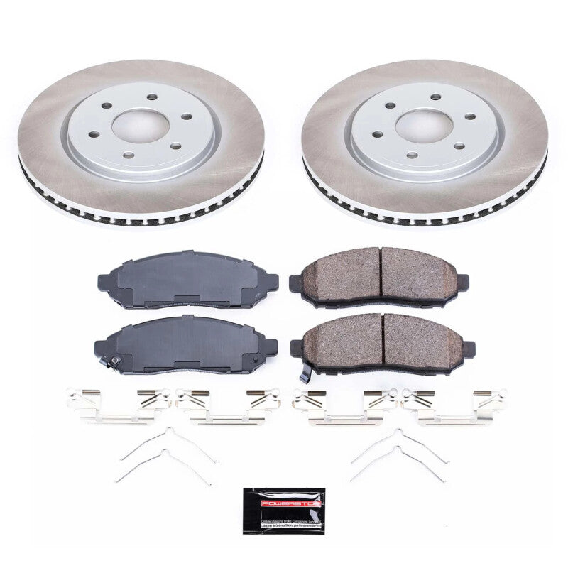 PowerStop Power Stop 16-22 Nissan Frontier Front Semi-Coated Rotor Kit SC8325 SC8325 Photo - Primary