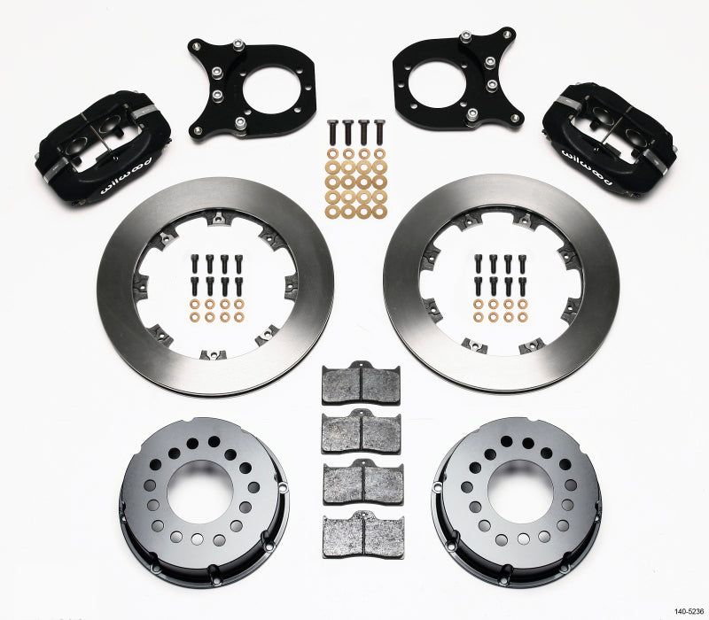 Wilwood Forged Dynalite P/S Rear Kit Chev 12 Bolt w/Clip Eliminator 140-5236-B 140-5236-B Photo - Primary