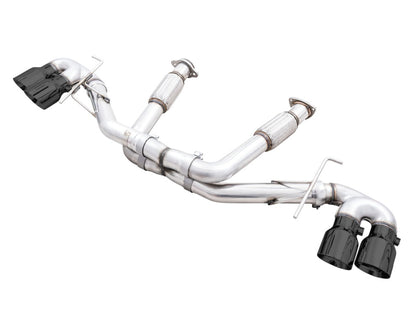 AWE Tuning 2020 Chevrolet Corvette (C8) Track Edition Exhaust - Quad Diamond Black Tips 3020-43086 3020-43086 Photo - Primary