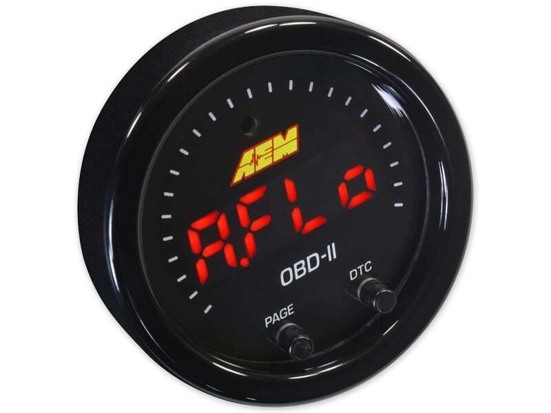 AEM Electronics X-Series OBDII Digital Datastream Gauge Black Bezel & Black Face plate 30-0311 Photo - out of package