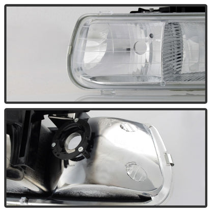SPYDER Xtune Chevy TahOE 00-06 Amber Crystal Headlights Chrome HD-JH-CSIL99-C 5064264 5064264 Photo - Unmounted