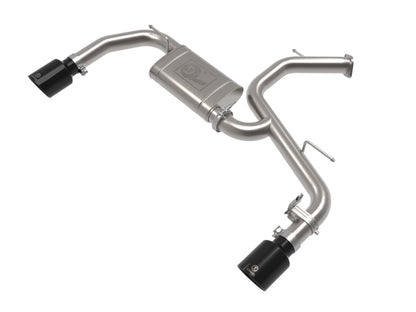 aFe Takeda Hyundai Elantra N 22-23 L4-2.0L (t) 3in SS Axle-Back Exhaust System w/ Black Tips 49-37027-B 49-37027-B Photo - Primary