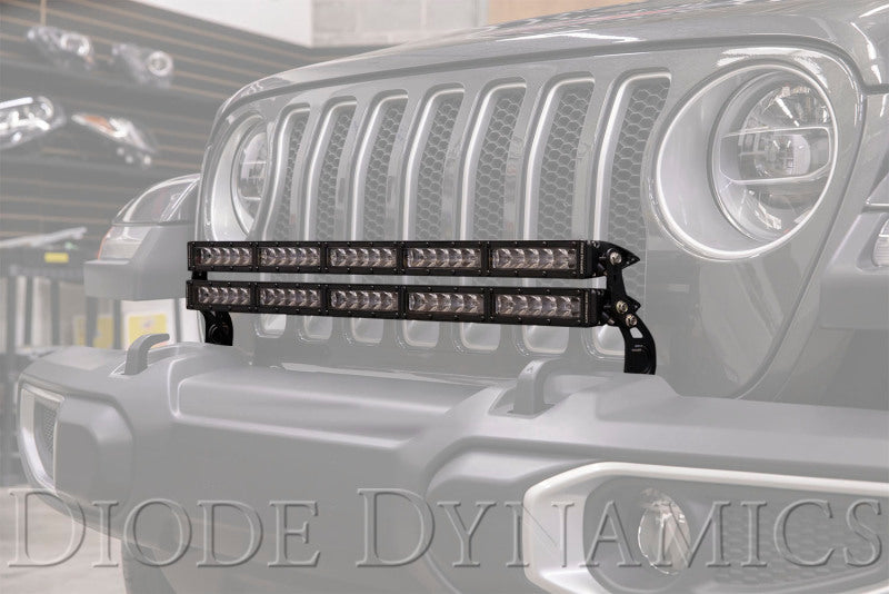Diode Dynamics 18-21 Jeep JL Wrangler/Gladiator SS30 Bumper Bracket Kit - Amber Driving (Single) DD6080 DD6080 User 1