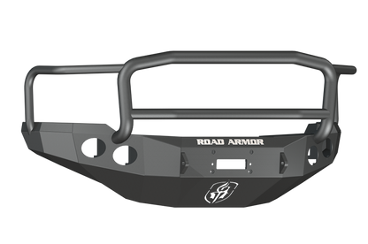 Road Armor 11-14 Chevy 2500 Stealth Front Winch Bumper w/Lonestar Guard - Tex Blk 38205B 38205B Photo - Primary