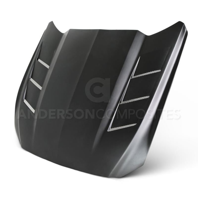 Anderson Composites 15-16 Ford Mustang Fiberglass Heat Extractor Hood AC-HD15FDMU-SA-GF AC-HD15FDMU-SA-GF Photo - Primary