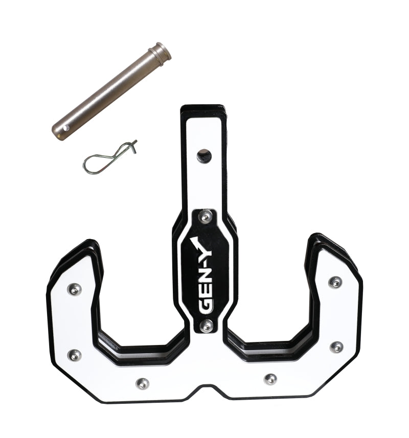 GEN-Y Hitch Gen-Y Hulk 2.0 16K Tow Hook 2in Shank w/GH-099 Pin/GH-011 Clip - Black/White GH-0070-W GH-0070-W Photo - Primary