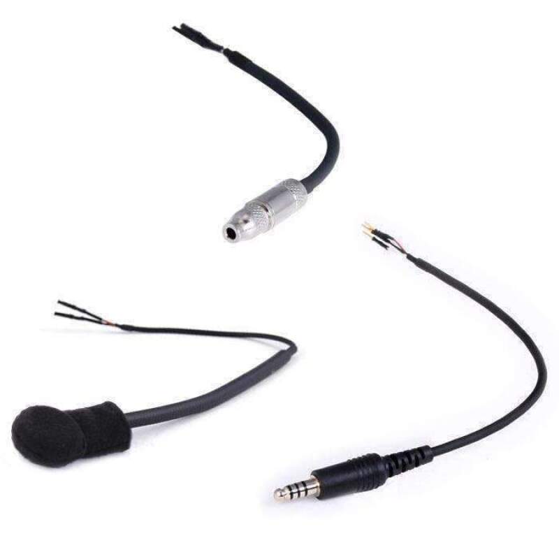 Rugged Radios Peltor 4-Conductor Helmet Kits Mic / 1/8 Ear Bud Jack / Straight HK-PF-3.5 HK-PF-3.5 Photo - Primary