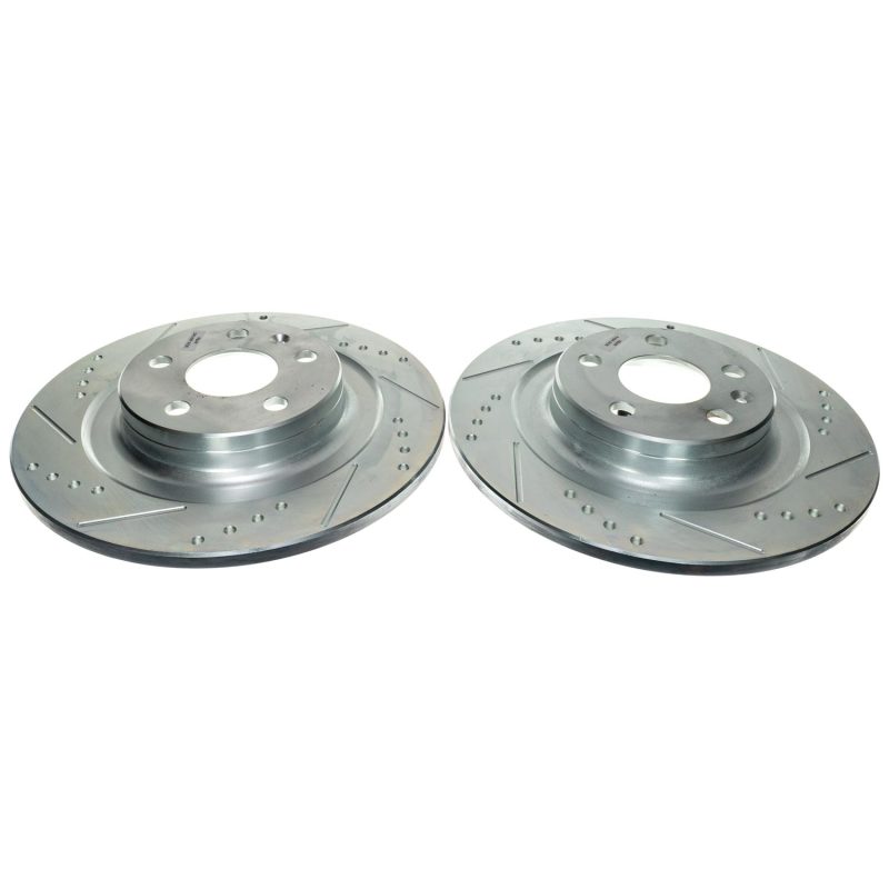 PowerStop Power Stop 18-21 Volvo XC60 Rear Drilled & Slotted Rotor (Pair) EBR1698XPR