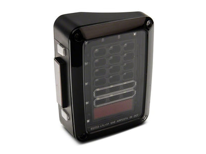 Raxiom 07-18 Jeep Wrangler JK Axial Series LED Tail Lights- Blk Housing (Clear Lens) J141585 J141585 Photo - Close Up
