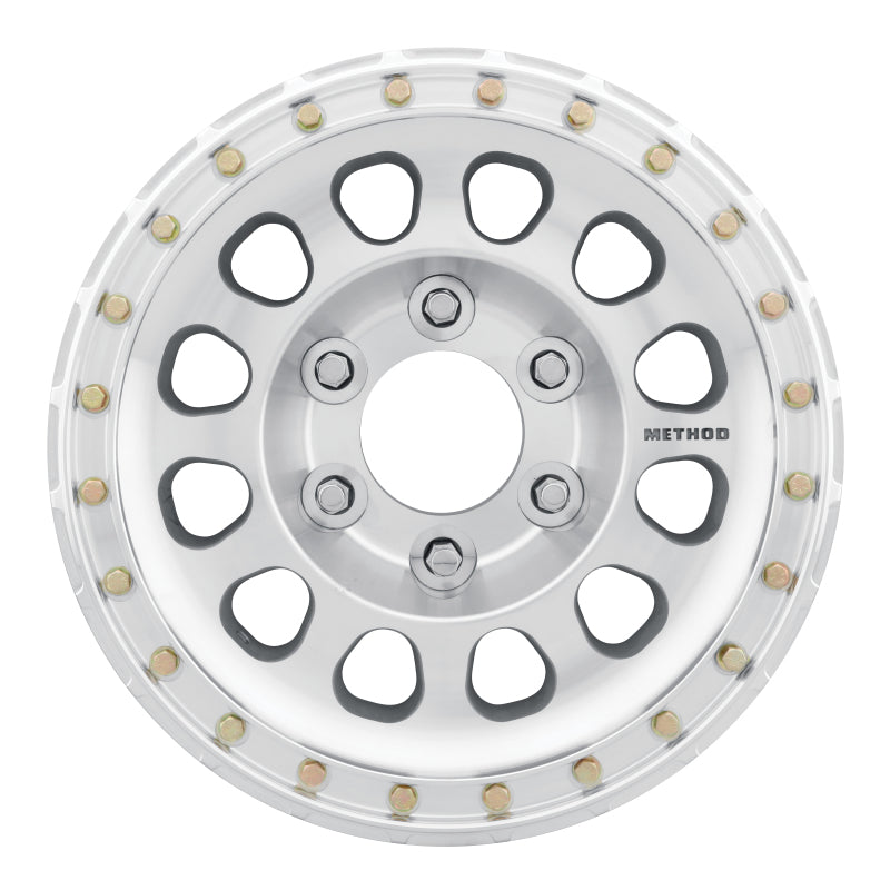 Method Wheels Method MR103 Beadlock 17x9 -12mm Offset 6x6.5 108mm CB Raw Machined w/BH-H24125 Wheel MR10379070312BR MR10379070312BR Photo - Close Up