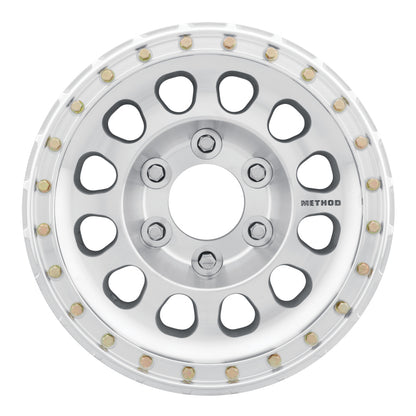 Method Wheels Method MR103 Beadlock 17x9 -12mm Offset 6x6.5 108mm CB Raw Machined w/BH-H24125 Wheel MR10379070312BR MR10379070312BR Photo - Close Up