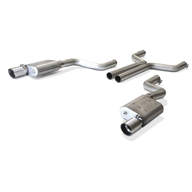 BBK 2015-16 Mustang GT Varitune Complete Cat Back Exhaust System (Includes Resonator Delete X-Pipe) 30065 30065 Photo - Primary