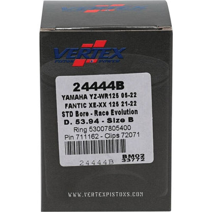 Vertex Pistons Vertex Piston 21-23 Fantic Motor XE 125 125cc Cast Race Evolution Piston Kit 24444B 24444B Photo - Primary